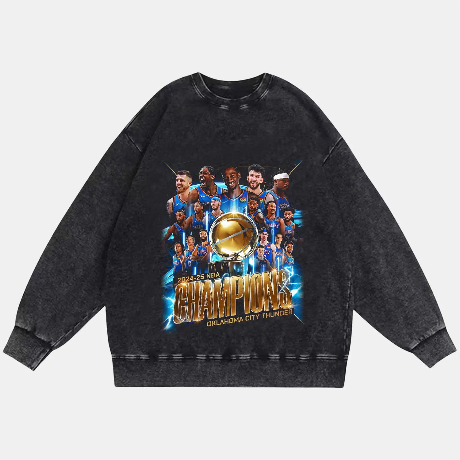 2025 OKCTHUNDER CHAMPIONSHIP VINTAGE CLOTHES V2 PEPPER SWEATSHIRT BASKETBALL NBA SPORT