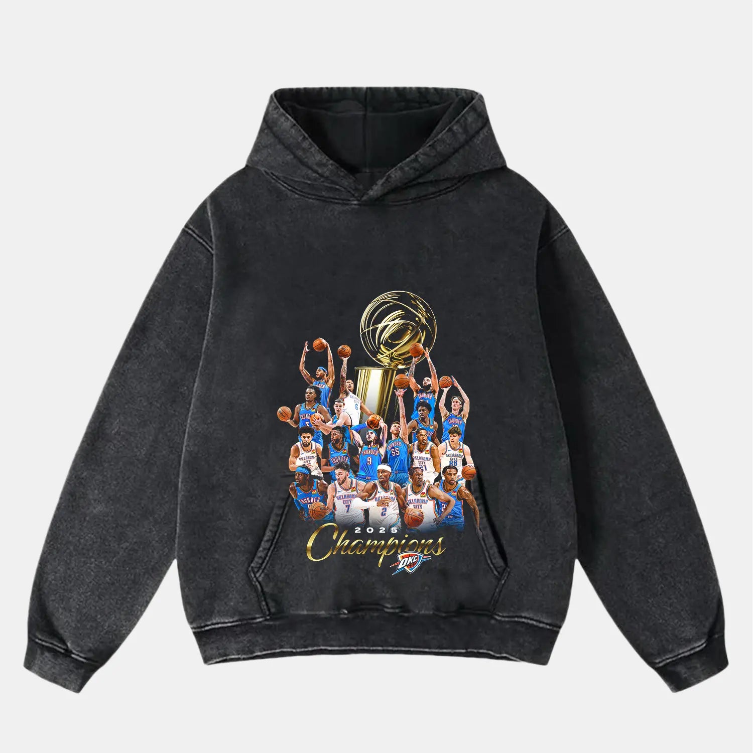 2025 OKCTHUNDER CHAMPIONSHIP VINTAGE CLOTHES PEPPER HOODIE BASKETBALL NBA SPORT