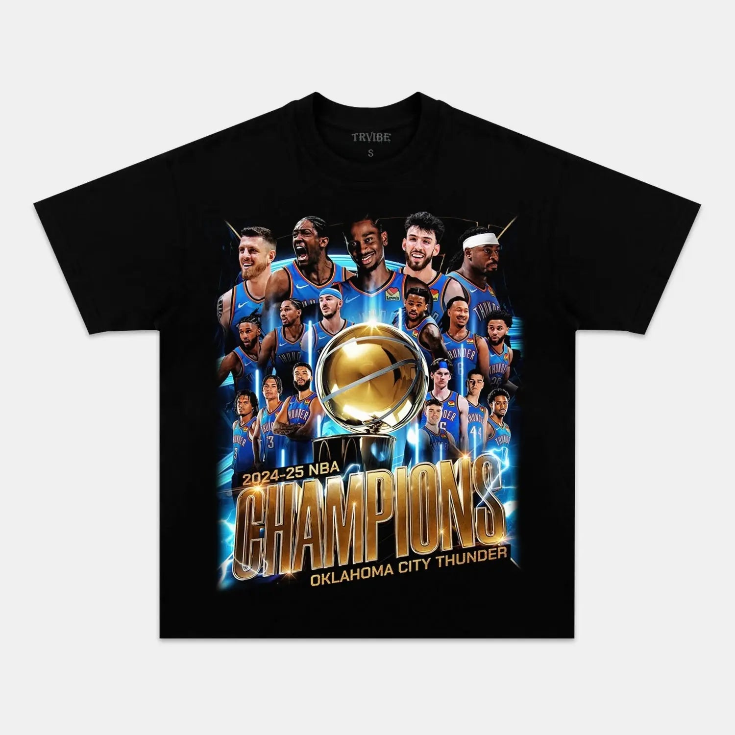 2025 OKLAHOMA CITY THUNDER TEE BLACK TEE BASKETBALL NBA SPORT