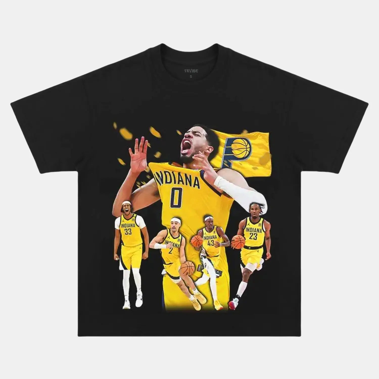 2025 PACERS TEE BLACK TEE BASKETBALL NBA SPORT