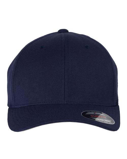 Wool-Blend Cap - - 484 Navy 2023 Fall Style Guide 27395 6477 Adult Blends Embroidered Fitness and Wellness Fitted Flexfit FSG Fall Festivals FSG Fall Festivities Go To Fashion Hats Headwear Mens & Unisex Mid Profiles No Visible Logos Pre-Curved Visor School & Team Screen Print Six-Panel Spandex Structured