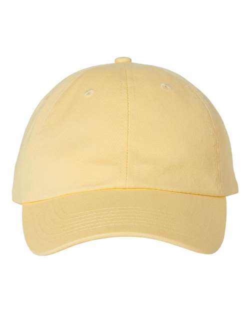 Valucap VC300A, Bio-washed Classic Dad Hat, Butter