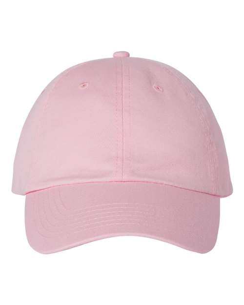 Valucap VC300A, Bio-washed Classic Dad Hat, Light Pink