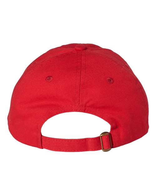 Valucap VC300A, Bio-washed Classic Dad Hat, Red