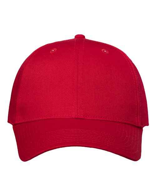 Lightweight Twill Cap - - 498 Red Adjustable 28695 Adjustable Adult Blends Embroidered Fitness and Wellness Go To Basics Hats Headwear Mens & Unisex Mid Profiles No Visible Logos One Size Open Backs Polyester Polyester - Over 50% Pre-Curved Visor School & Team Six-Panel Snapback Structured Valucap VC100