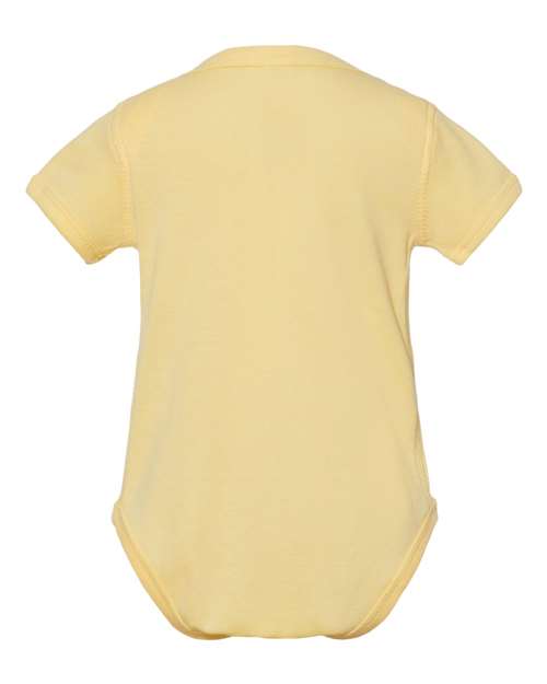 Rabbit Skins 4400, Infant Baby Rib Bodysuit, Banana