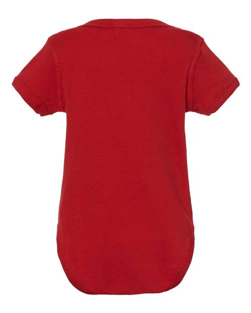 Rabbit Skins 4400, Infant Baby Rib Bodysuit, Red