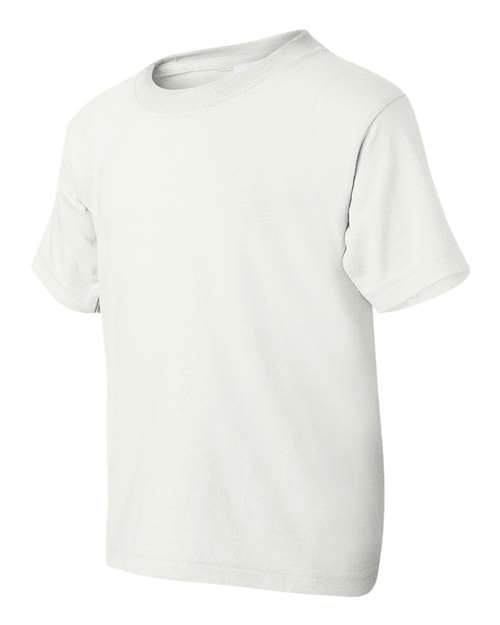 Gildan 8000B, Youth Dryblend T-shirt, White