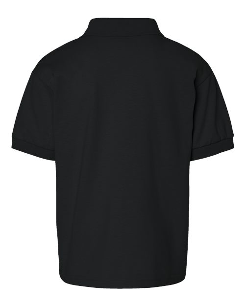 Gildan 8800B, Youth Dryblend Jersey Polo, Black