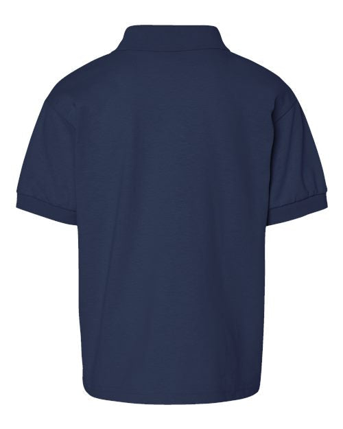 Gildan 8800B, Youth Dryblend Jersey Polo, Navy