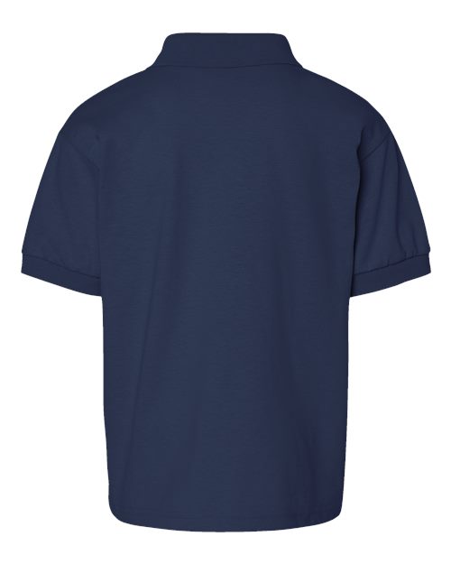 Gildan 8800B Youth DryBlend® Jersey Polo Cotton Cotton-Poly Blend Jersey Midweight Moisture-Wicking Polos Polos & Knits Polyester Regular Fit Sport / Athletic Tear-Away Label Tops Youth Youth Tops
