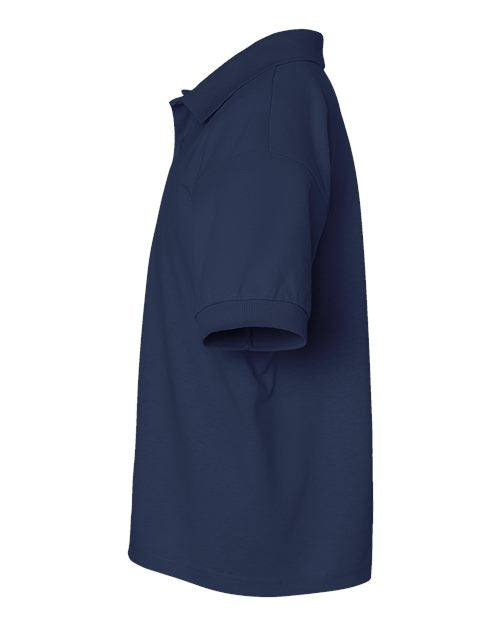 Gildan 8800B, Youth Dryblend Jersey Polo, Navy