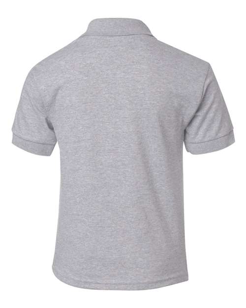 Gildan 8800B, Youth Dryblend Jersey Polo, Sport Grey