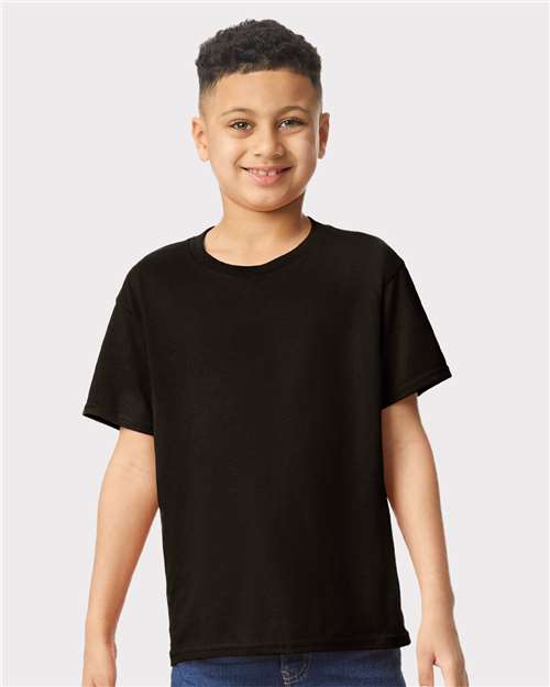 Gildan 5000B, Youth Heavy Cotton T-shirt, Black