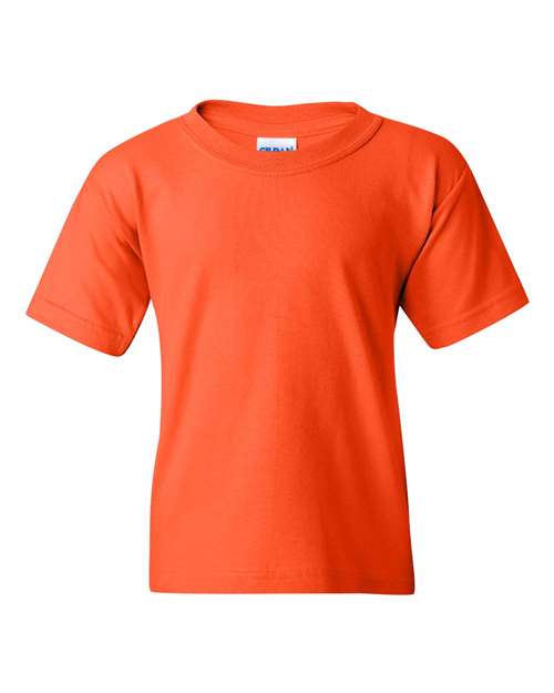 Gildan 5000B, Youth Heavy Cotton T-shirt, Orange