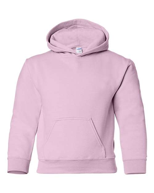 Gildan 18500B, Youth Heavy Blend Hooded Sweatshirt, Light Pink