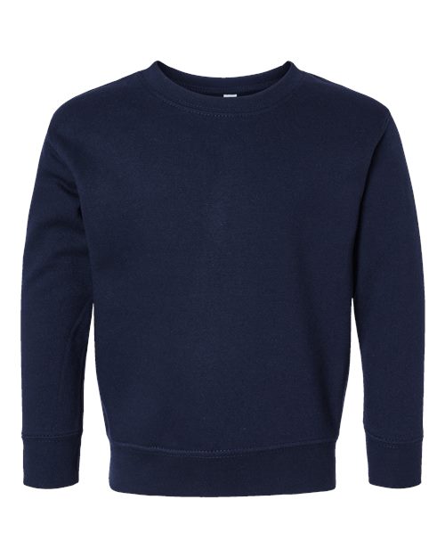 Rabbit Skins 3317, Toddler Fleece Crewneck Sweatshirt, Navy