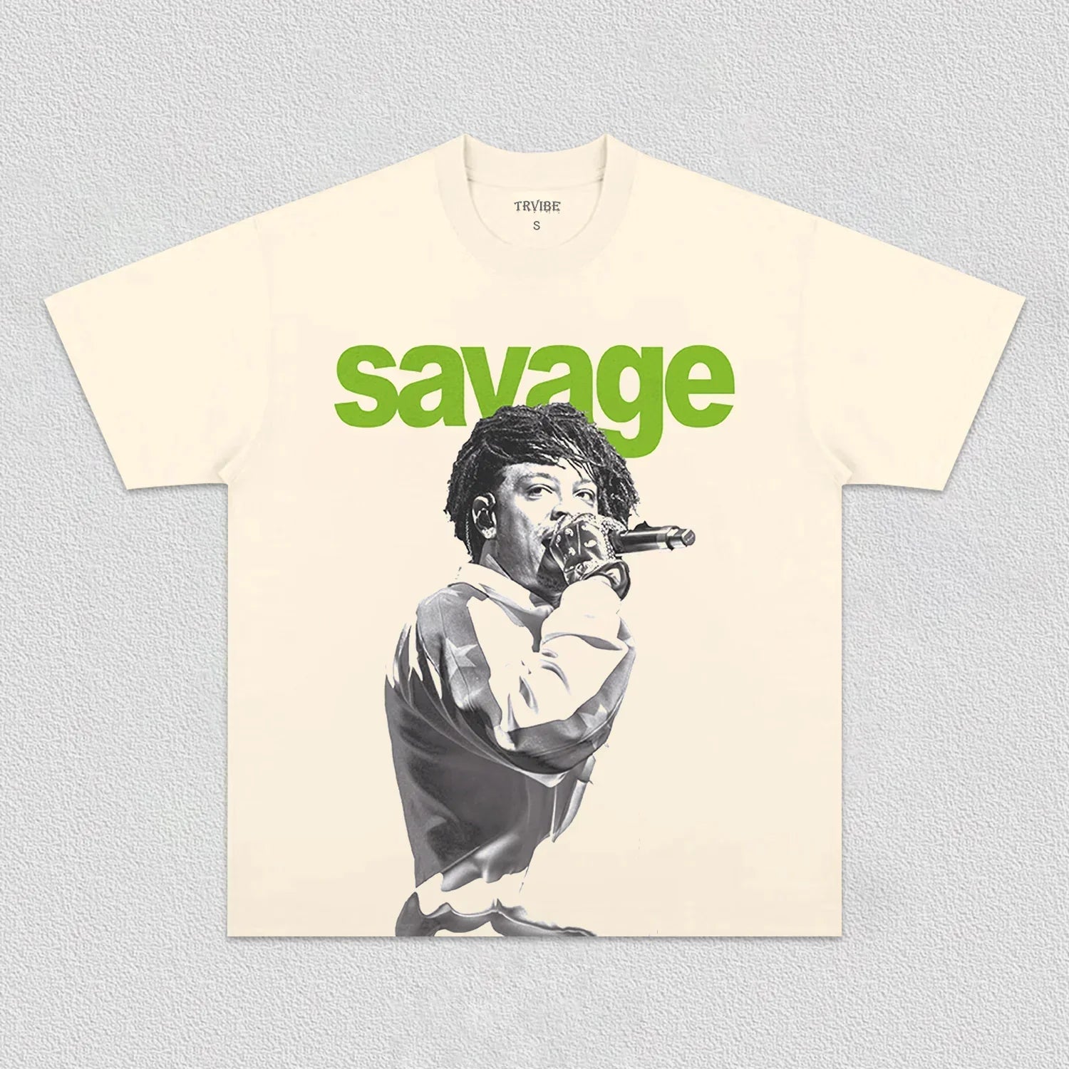 21 SAVAGE Y2K TEE 5.29 IVORY TEE MUSIC POP