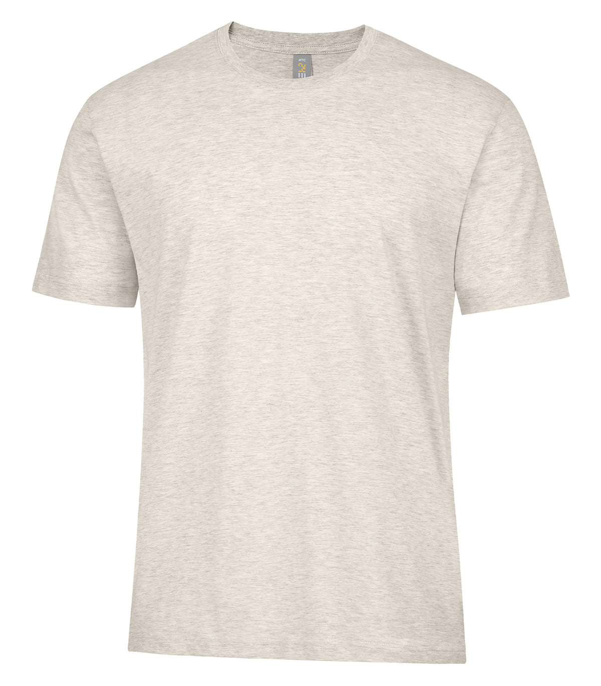 ATC 24EVER 24EVER, Ring Spun Cotton Tee., Oatmeal Heather