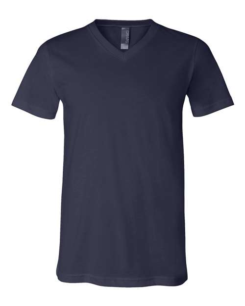BELLA + CANVAS 3005, Unisex Jersey V-neck Tee, Navy
