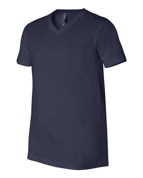 BELLA + CANVAS 3005, Unisex Jersey V-neck Tee, Navy
