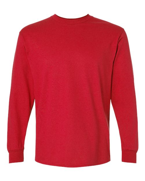 Gildan 2400, Unisex Ultra Cotton Long Sleeve T-shirt, Red