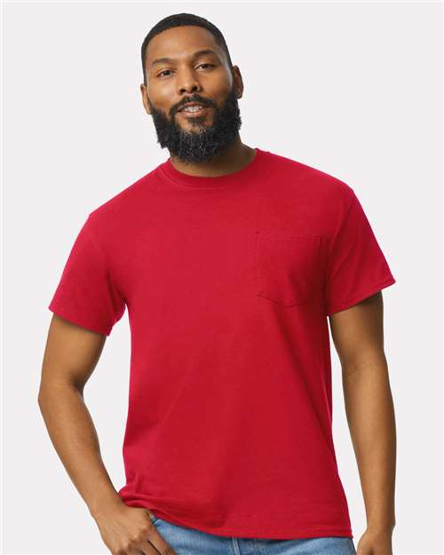 Unisex Ultra Cotton® Pocket T-Shirt - - 155 Red 07060 2300 6-6.9 oz Adult Best Selling Brands Core T-Shirts Cotton Cotton - 100% Cotton - Over 50% Crewneck Eco-Friendly Gildan Go To Basics High Visibility Mens & Unisex No Visible Logos Outdoor Workwear Pockets Regular (5-6 oz) Safety Screen Print Self Collar Short Sleeves Socially Conscious Manufacturing Soft Cotton Technology Styles Sustainable Manufacturing Sustainable Styles T-Shirts T-Shirts - Premium Tear Away Tops Unisex Workwear