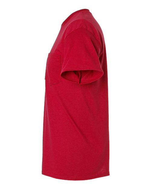 Gildan 8300, Unisex Dryblend Pocket T-shirt, Red