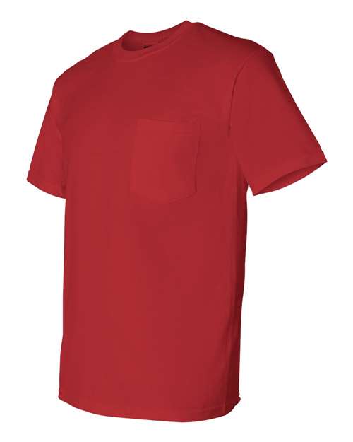 Gildan 8300, Unisex Dryblend Pocket T-shirt, Red