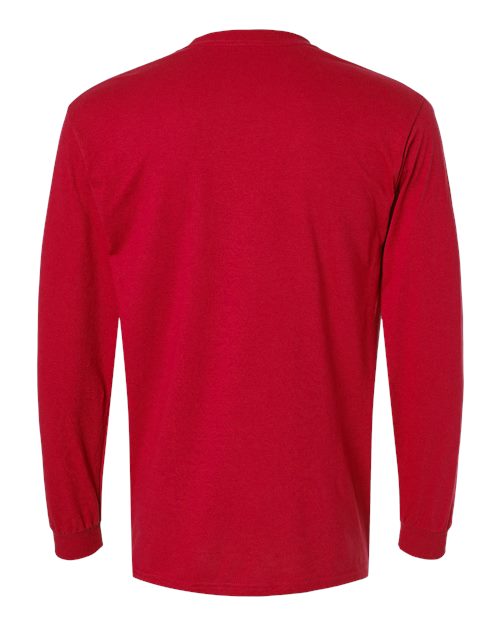 Gildan 8400, Unisex Dryblend 50/50 Long Sleeve T-shirt, Red