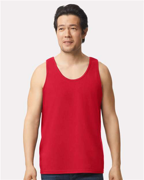 Ultra Cotton Tank Top | Soft US Cotton | Unisex Apparel - 2200 Red basic casual classic fit cotton Polyester printable soft sustainable T-Shirts - Premium tank top unisex