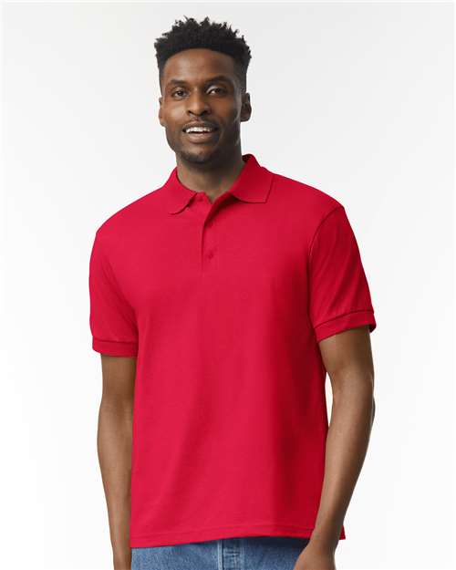 Gildan 8800 Unisex DryBlend® Jersey Polo Red Cotton Cotton-Poly Blend Jersey Midweight Moisture-Wicking Polos Polos & Knits Polyester Regular Fit Sport / Athletic Tear-Away Label Tops Womens Womens Tops