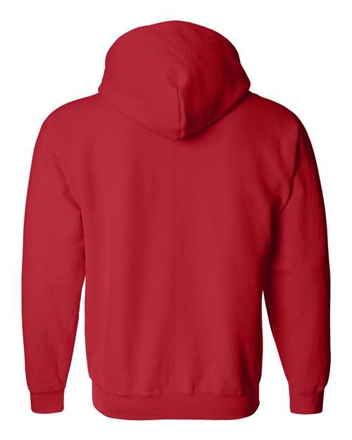 Gildan 18600, Unisex Heavy Blend Full-zip Hooded Sweatshirt, Red