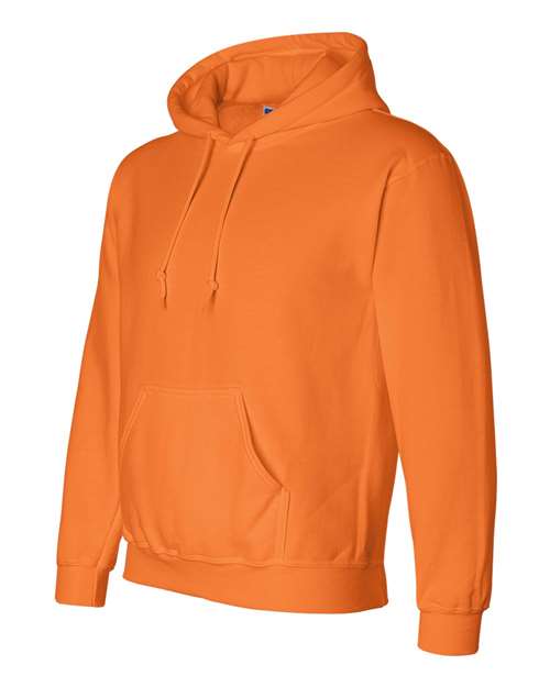 Gildan 12500, Unisex Dryblend Hooded Sweatshirt, Safety Orange