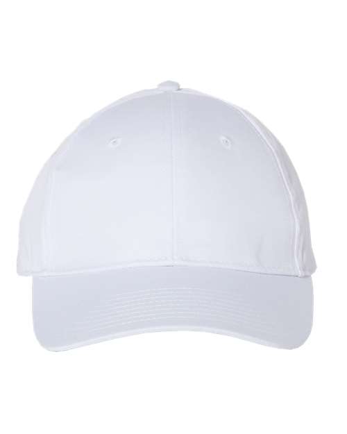 Lightweight Twill Cap - - 498 White Adjustable 28695 Adjustable Adult Blends Embroidered Fitness and Wellness Go To Basics Hats Headwear Mens & Unisex Mid Profiles No Visible Logos One Size Open Backs Polyester Polyester - Over 50% Pre-Curved Visor School & Team Six-Panel Snapback Structured Valucap VC100