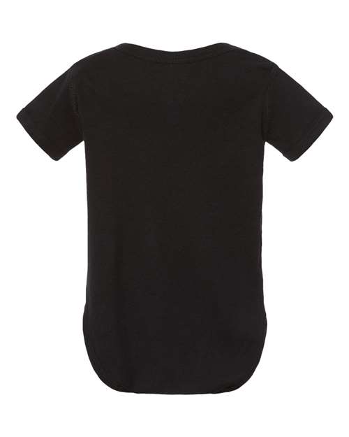 Rabbit Skins 4400, Infant Baby Rib Bodysuit, Black