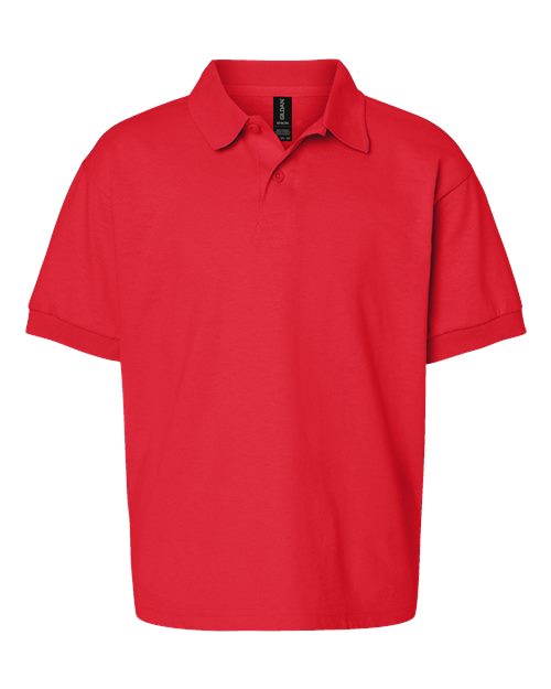 Gildan 8800B, Youth Dryblend Jersey Polo, Red