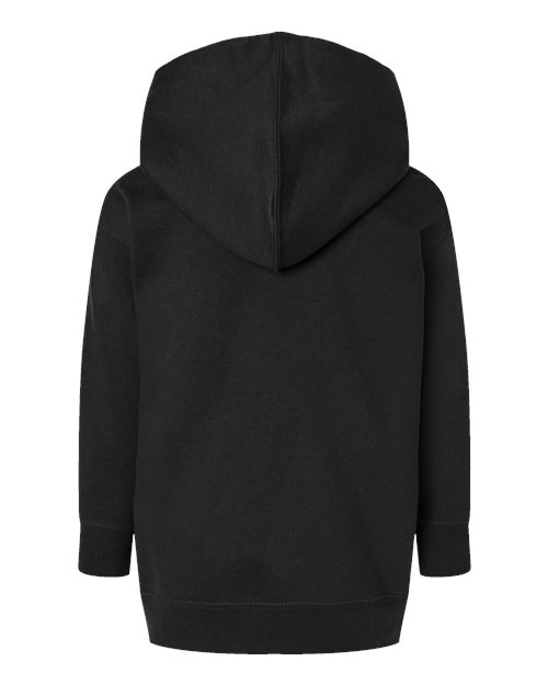 Rabbit Skins 3326, Toddler Pullover Fleece Hoodie, Black
