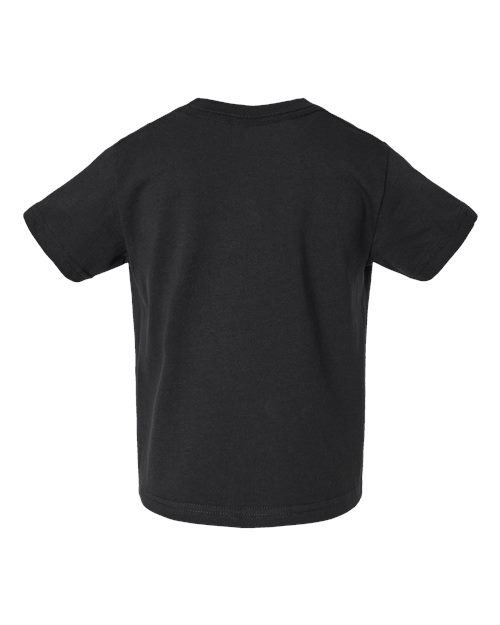 Rabbit Skins 3301T, Toddler Cotton Jersey Tee, Black