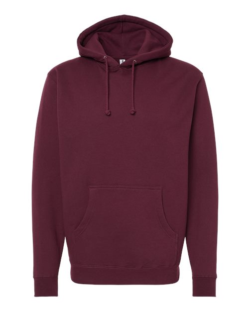 Independent Trading Co. IND4000, Unisex Heavyweight Hooded Sweatshirt, Maroon