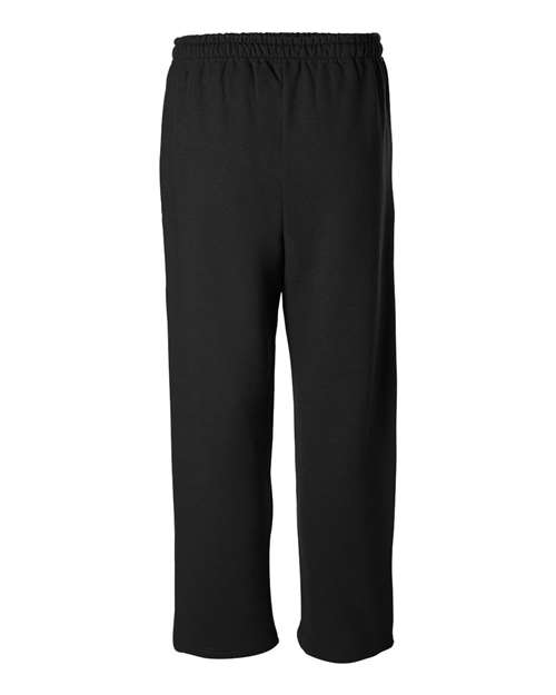 Gildan 18400, Unisex Heavy Blend Open-bottom Sweatpants, Black