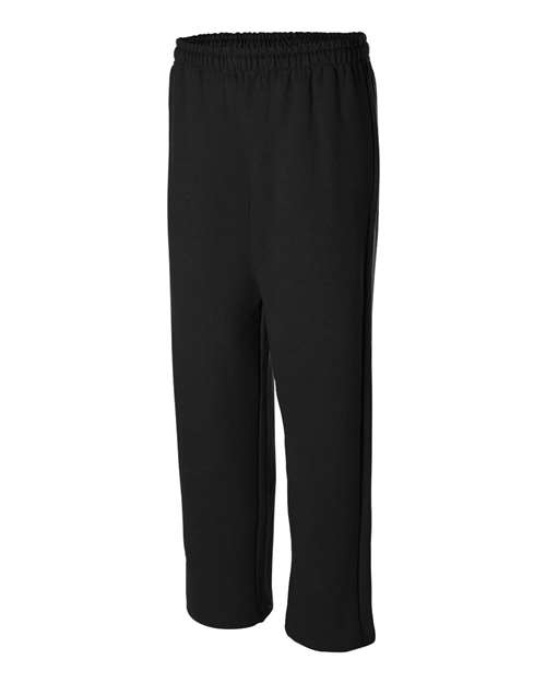 Gildan 18400, Unisex Heavy Blend Open-bottom Sweatpants, Black