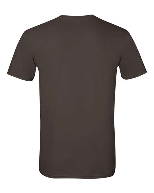 Gildan 64000, Unisex Softstyle T-shirt, Dark Chocolate