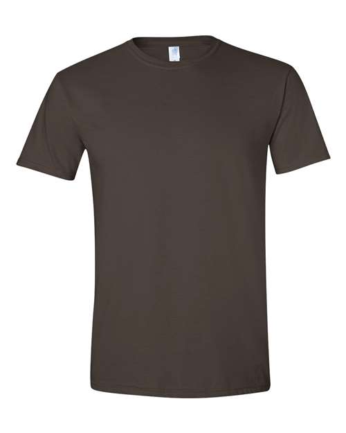 Softstyle Ring-Spun T-Shirt | Comfortable | Unisex - 64000 Dark Chocolate casual comfortable cotton everyday wear Polyester printable ring-spun softstyle t-shirt T-Shirts - Core unisex