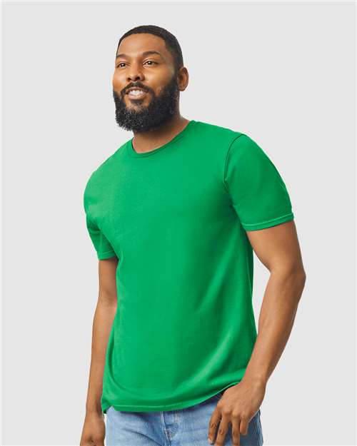Softstyle Ring-Spun T-Shirt | Comfortable | Unisex - 64000 Irish Green casual comfortable cotton everyday wear Polyester printable ring-spun softstyle t-shirt T-Shirts - Core unisex