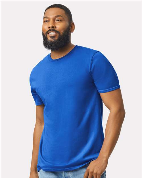 Softstyle Ring-Spun T-Shirt | Comfortable | Unisex - 64000 Royal casual comfortable cotton everyday wear Polyester printable ring-spun softstyle t-shirt T-Shirts - Core unisex