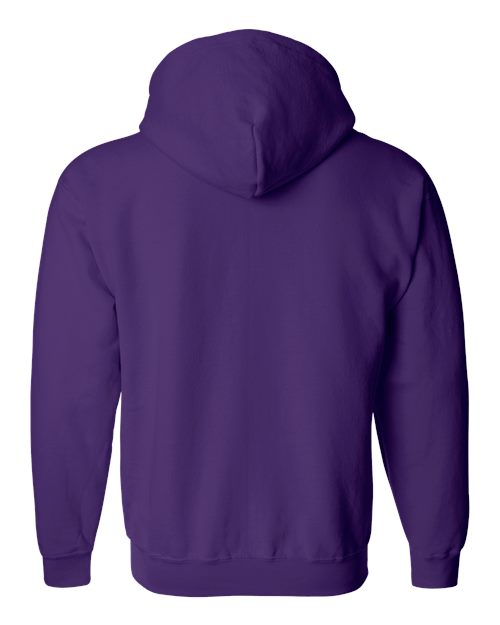 Gildan 18600, Unisex Heavy Blend Full-zip Hooded Sweatshirt, Purple
