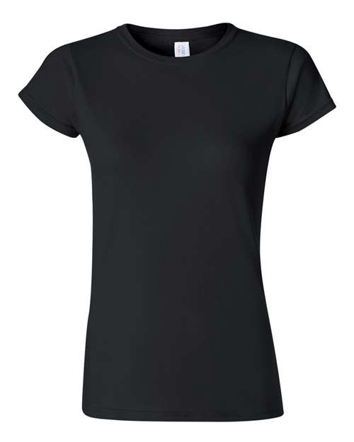Gildan 64000L, Women's Softstyle T-shirt, Black