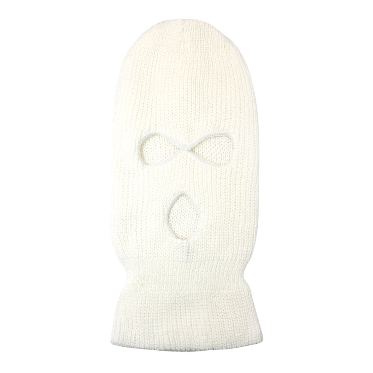 3 Hole Balaclava - JF3, Multi-Coloured White OSFA