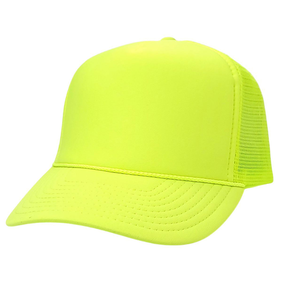 Trucker Cap - NS, Solid Colours Neon Yellow OSFA Trucker Cap